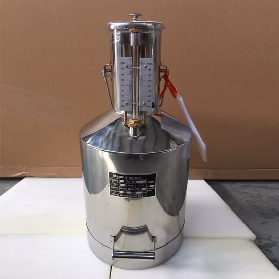 Steel 20L Diesel Gasoline Gauge Measuring Can – Fuel Measuring Container