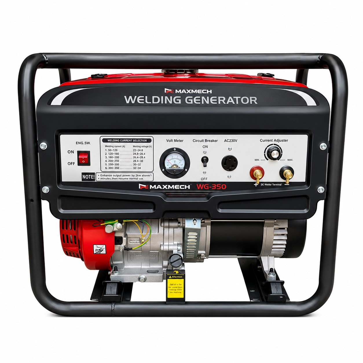 Maxmech 7.5KVA Welding Generator WG350 – 350A Dual Function