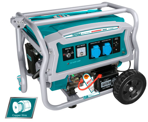 TOTAL Gasoline Generator 3500W Electric Start