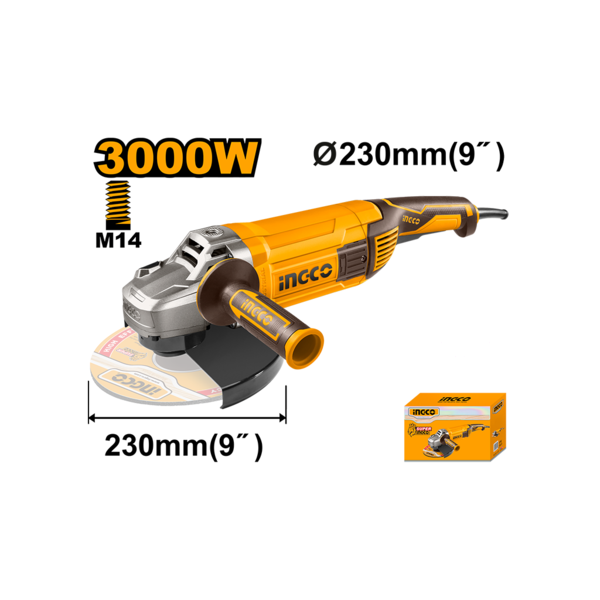 INGCO AG30008 Angle Grinder 3000W 230mm