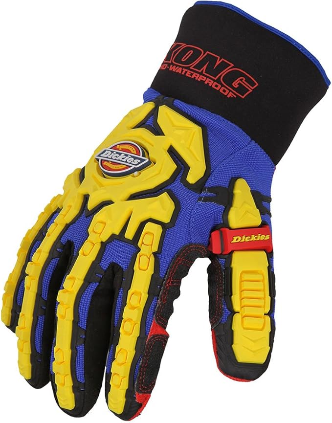 Dickies GL01WP Heavy Duty Waterproof Impact Gloves - Steel Blue