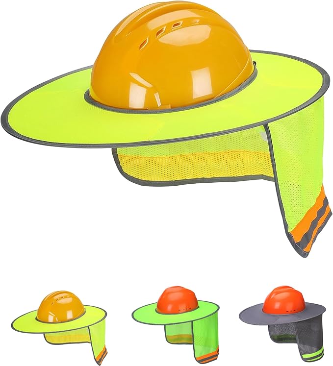 Hard Hat Sun Shield with Mesh Neck Shade