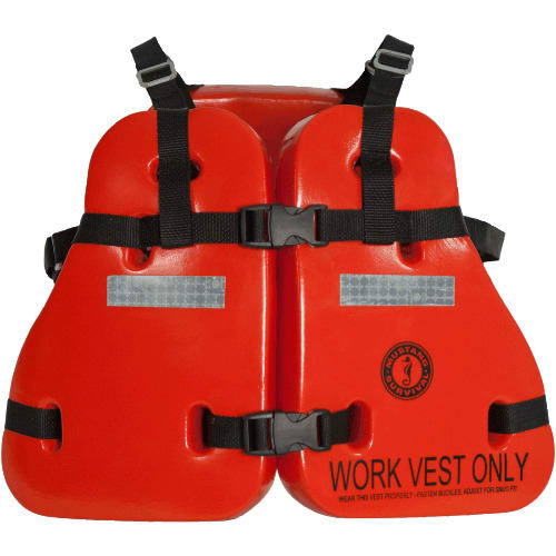 Safety Work Vest Jacket with Adjustable Buckle Straps