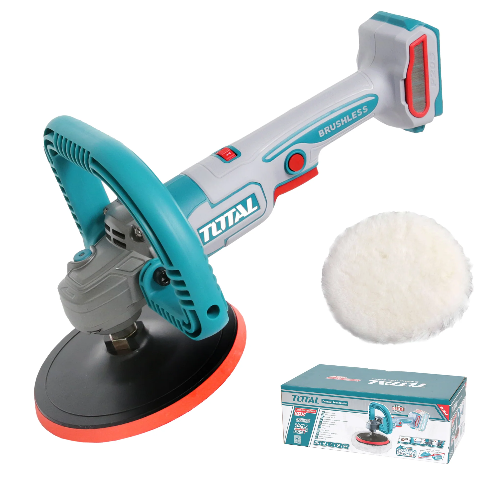 TOTAL Cordless Polisher Li-ion 20V / 180mm (TAPLI2018)