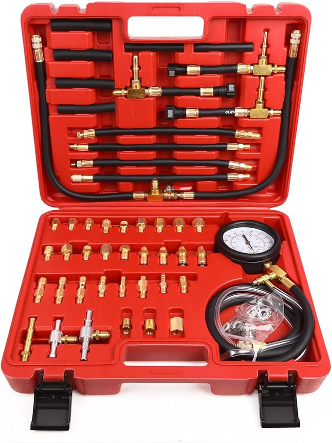 Fuel Injection Pressure Tester Kit Gauge 0-140 PSI