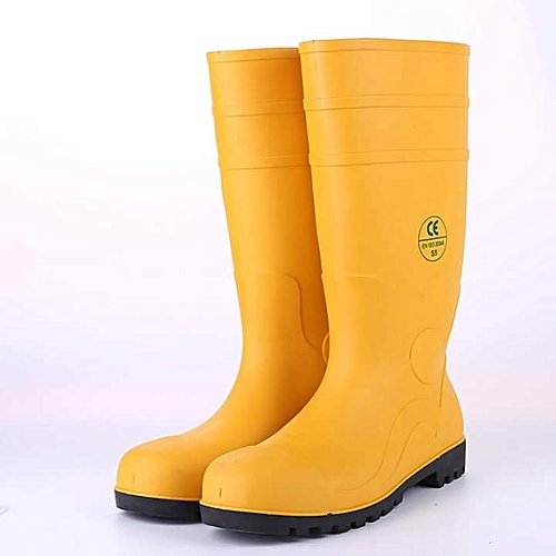 Yellow Long Rain Boots