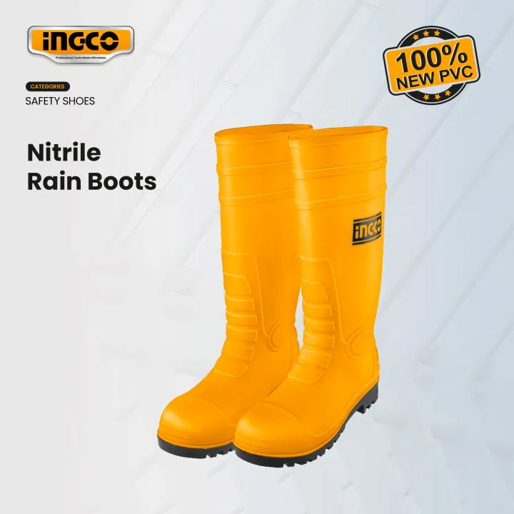 INGCO Yellow Rain Boot-SSH092LYB