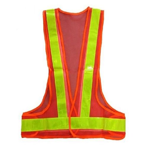Lemon And Orange Net Reflective Safety Jacket