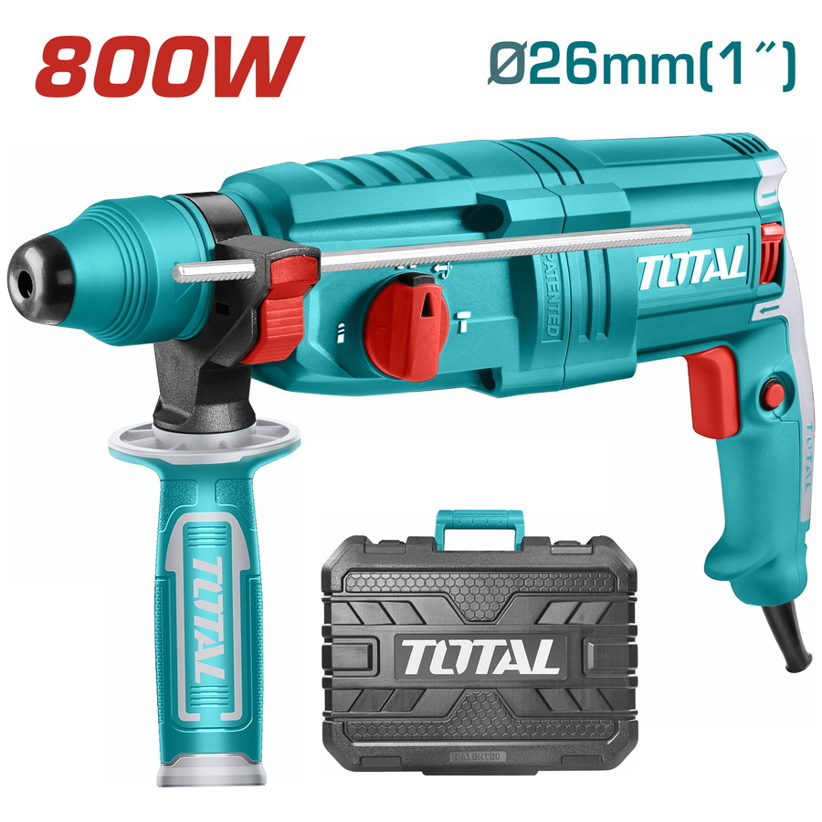 TOTAL Rotary Hammer SDS-PLUS 800W (TH308268)