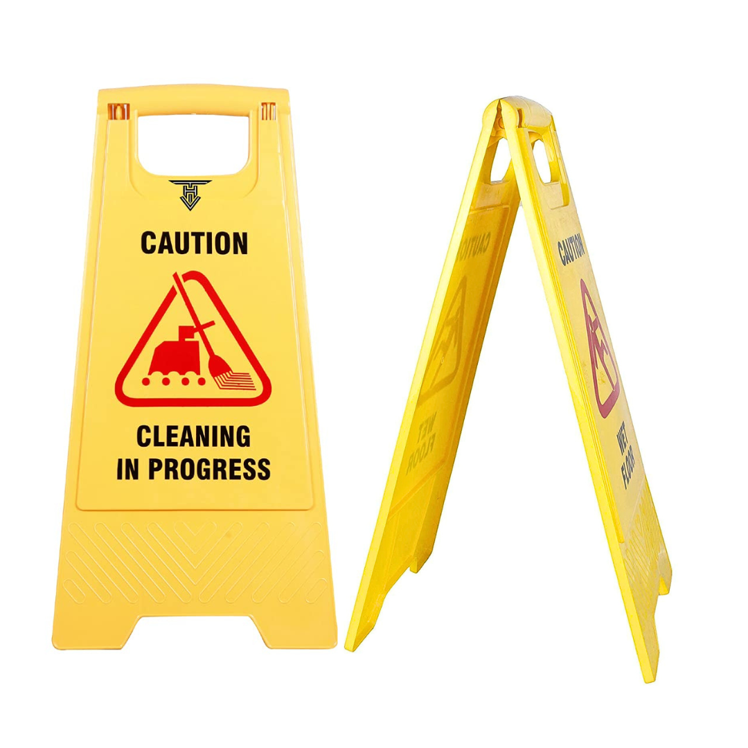 Cleaning In Progress Caution Sign