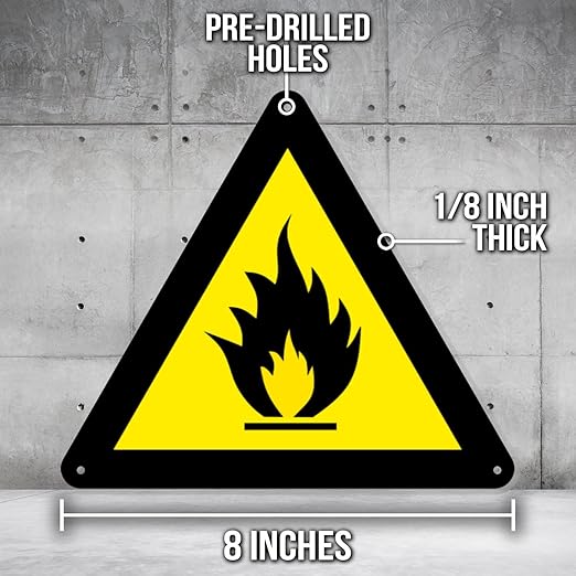 Fire Hazard Warning Sign