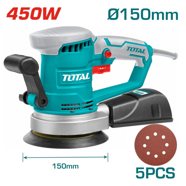 TOTAL Rotary Sander 450W - 150mm (6") TF2041506