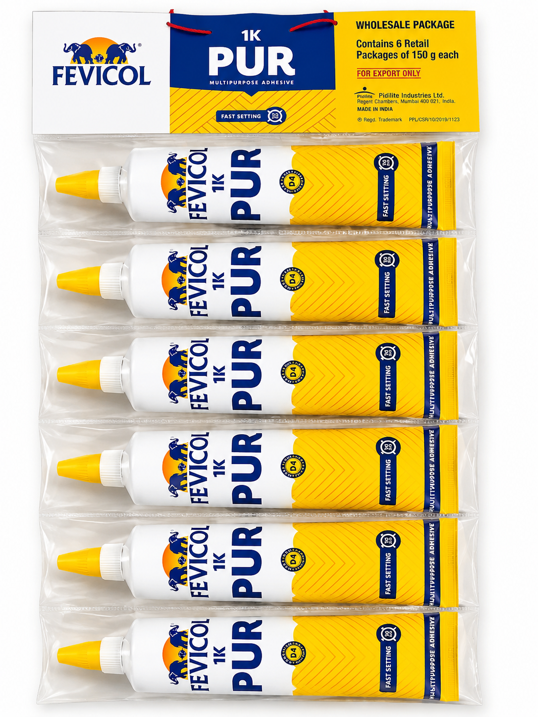 Fevicol 1K PUR Adhesive 1kg - 6 Pieces