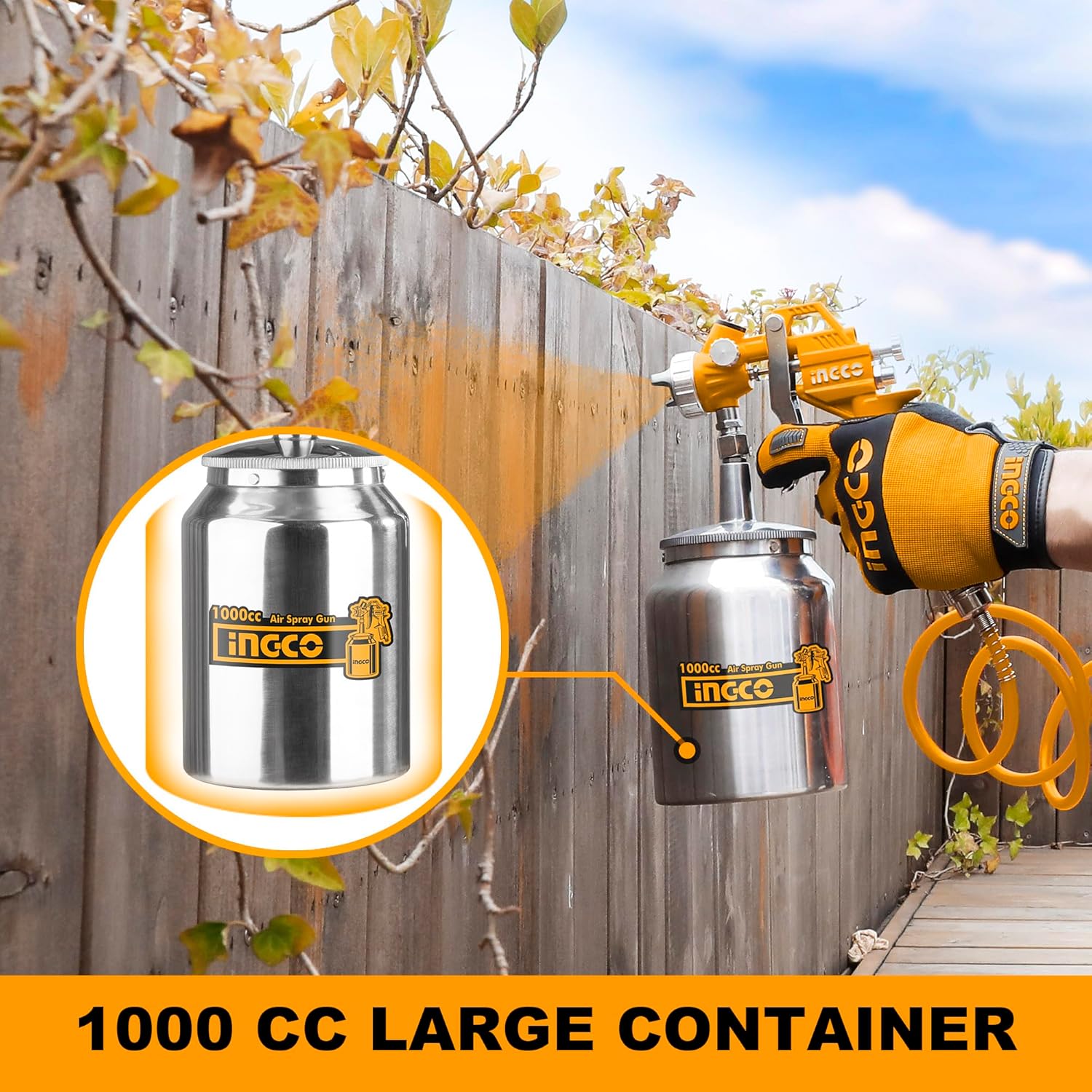 INGCO Air Spray Gun 1000cc