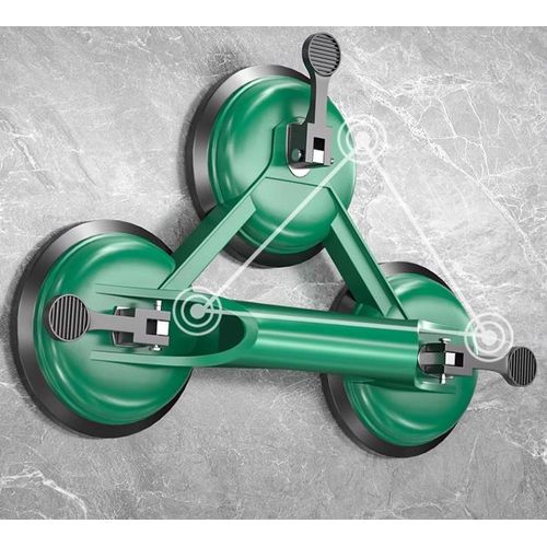 Triple Suction Cup Lifter with Heavy-Duty Aluminum Handle