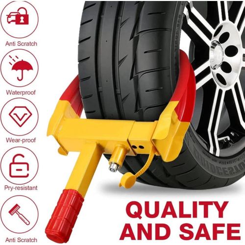 Heavy-Duty Car Wheel Lock Clamp Anti-Theft Tire Clamp