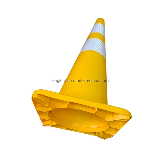 Yellow Safety Cone with Reflective Collar