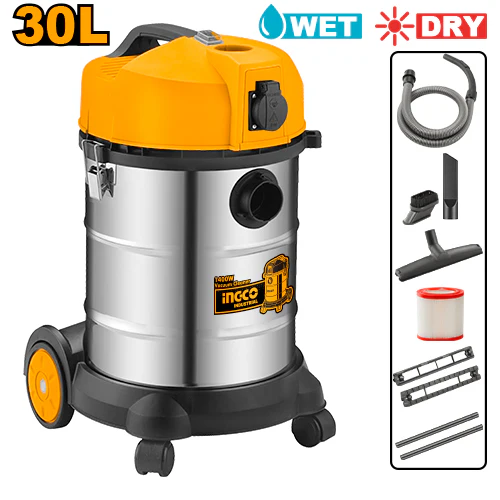 INGCO Vacuum Cleaner Wet & Dry 1400W 30L (VC14301)