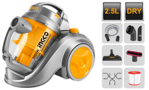 INGCO Cyclone Vacuum Cleaner 2000W 2.5L (VC20258)