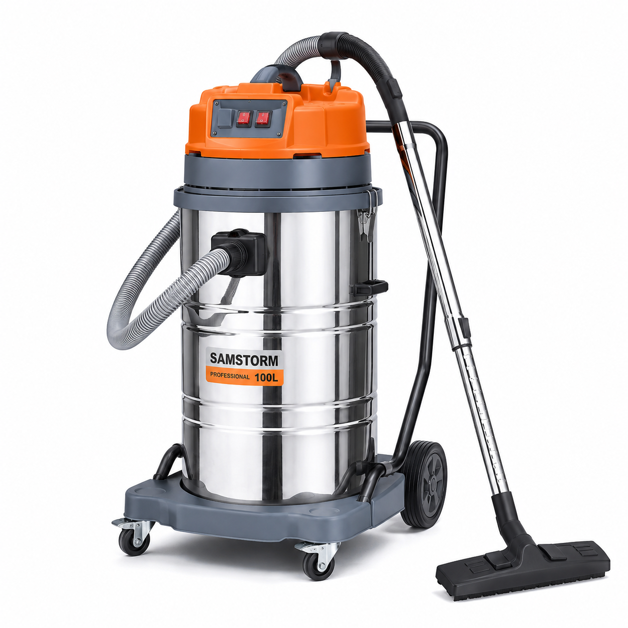 Samstorm Industrial Wet & Dry Vacuum Cleaner 100L