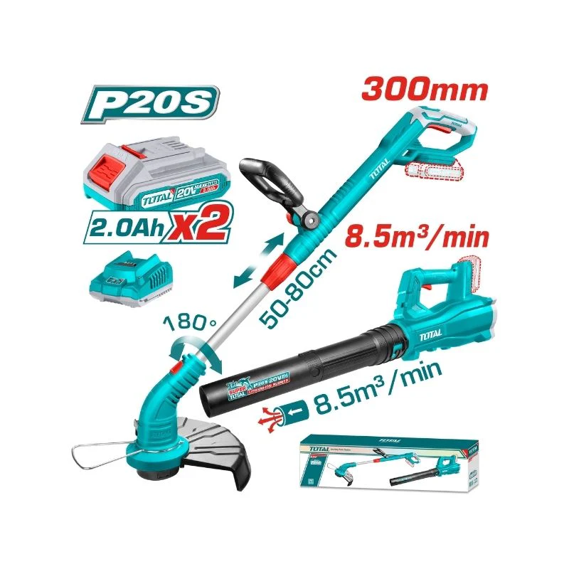 TOTAL 20V Lithium-ion Trimmer & Blower Combo Kit (TOSLI23024)