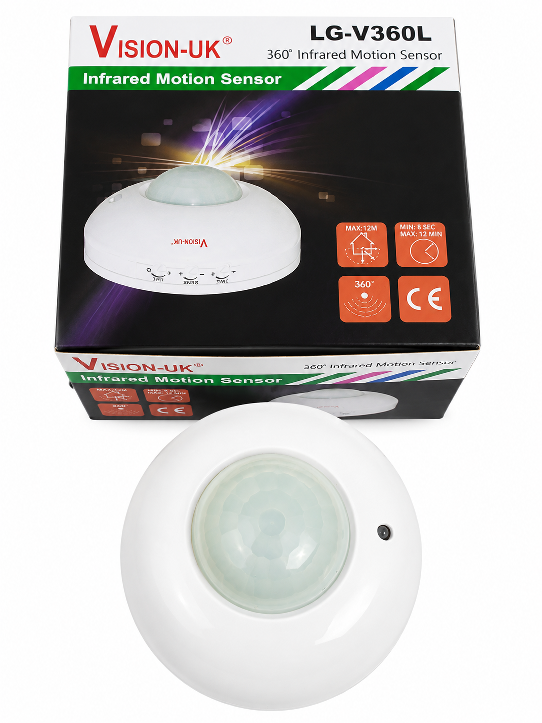 VISION-UK LG-V360L 360┬░ Infrared Motion Sensor