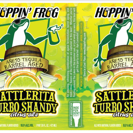 hoppin'FrogBrewery_anejoTequilaBarrel-AgedSattleritaTurboShandyCitrusAle