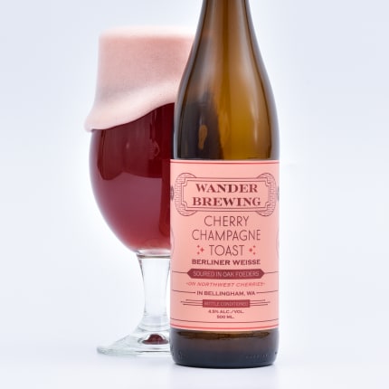 wanderBrewing_cherryChampagneToast