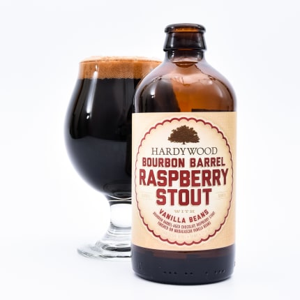 hardywoodParkCraftBrewery_bourbonBarrelRaspberryStoutWithVanillaBeans(2020)