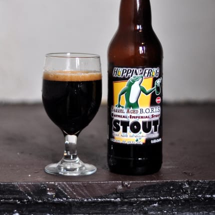 hoppin'FrogBrewery_rumBarrelAgedB.O.R.I.STheCrusherOatmeal-ImperialStout