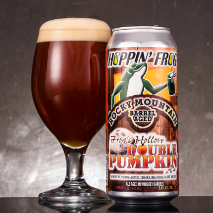 hoppin'FrogBrewery_rockyMountainBarrel-AgedFrog'sHollowDoublePumpkinAle