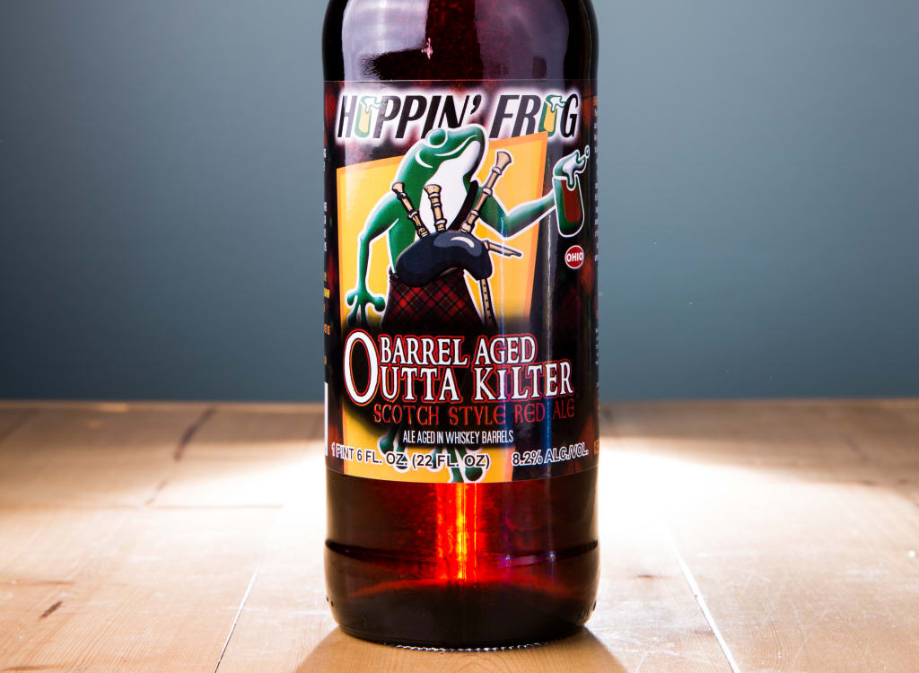 hoppin'FrogBrewery_barrelAgedOuttaKilterScotchRedAle