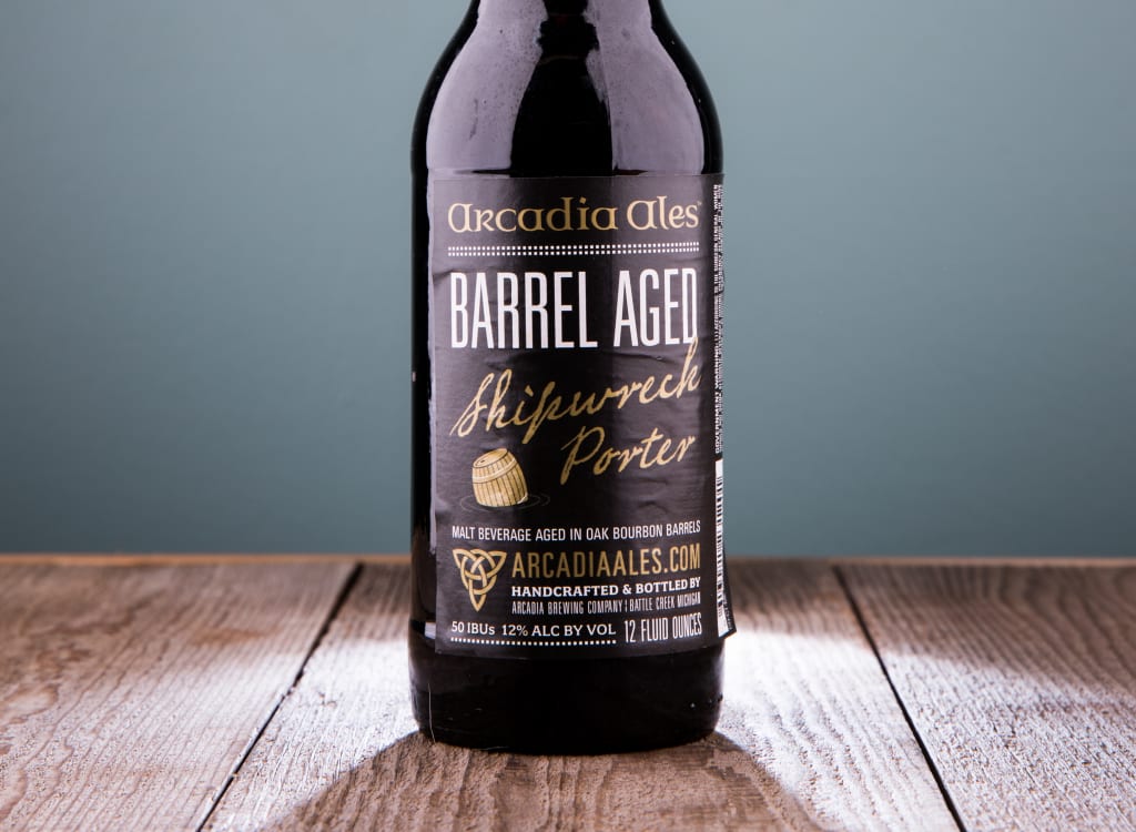 arcadiaBrewingCompany_bourbonBarrelAgedShipwreckImperialPorter(Vintage2014)