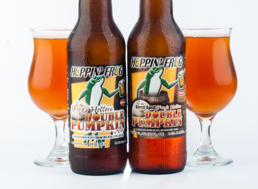 hoppin'FrogBrewery_barrel-AgedFrog'sHollowDoublePumpkinAle