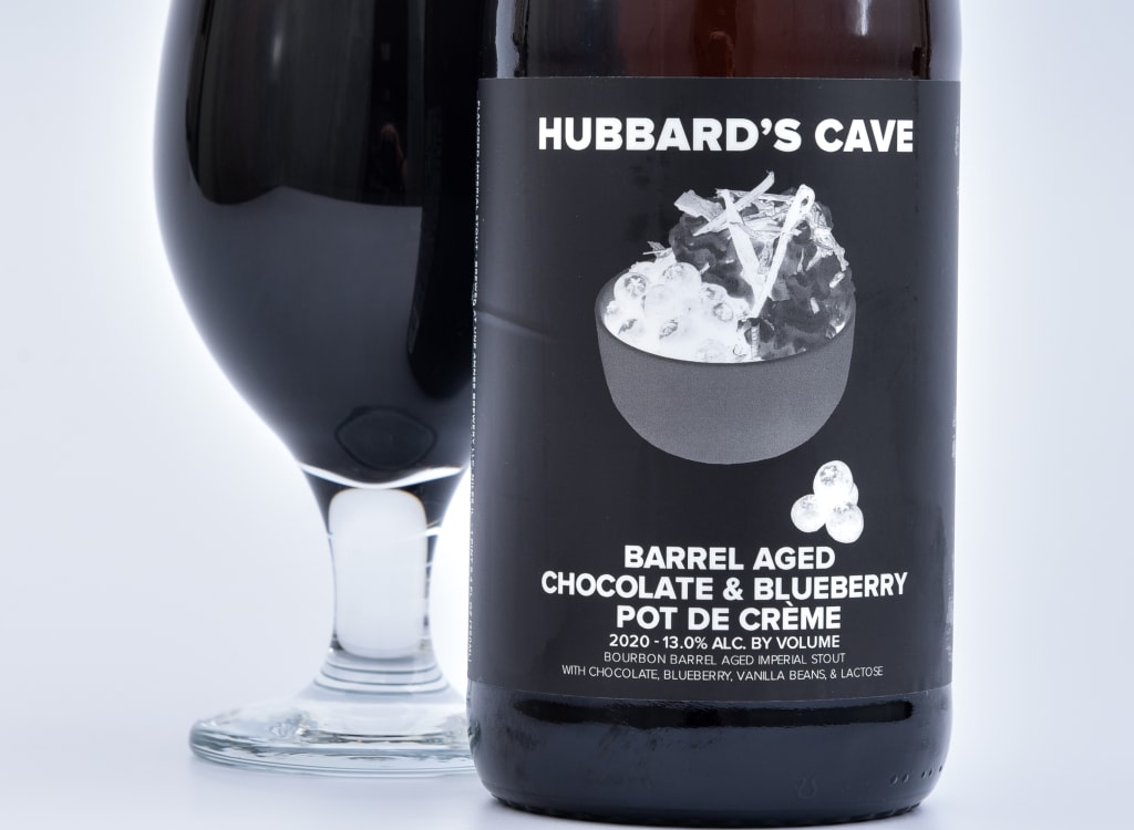 hubbard'sCave_barrelAgedChocolate&BlueberryPotDeCrème(2020)