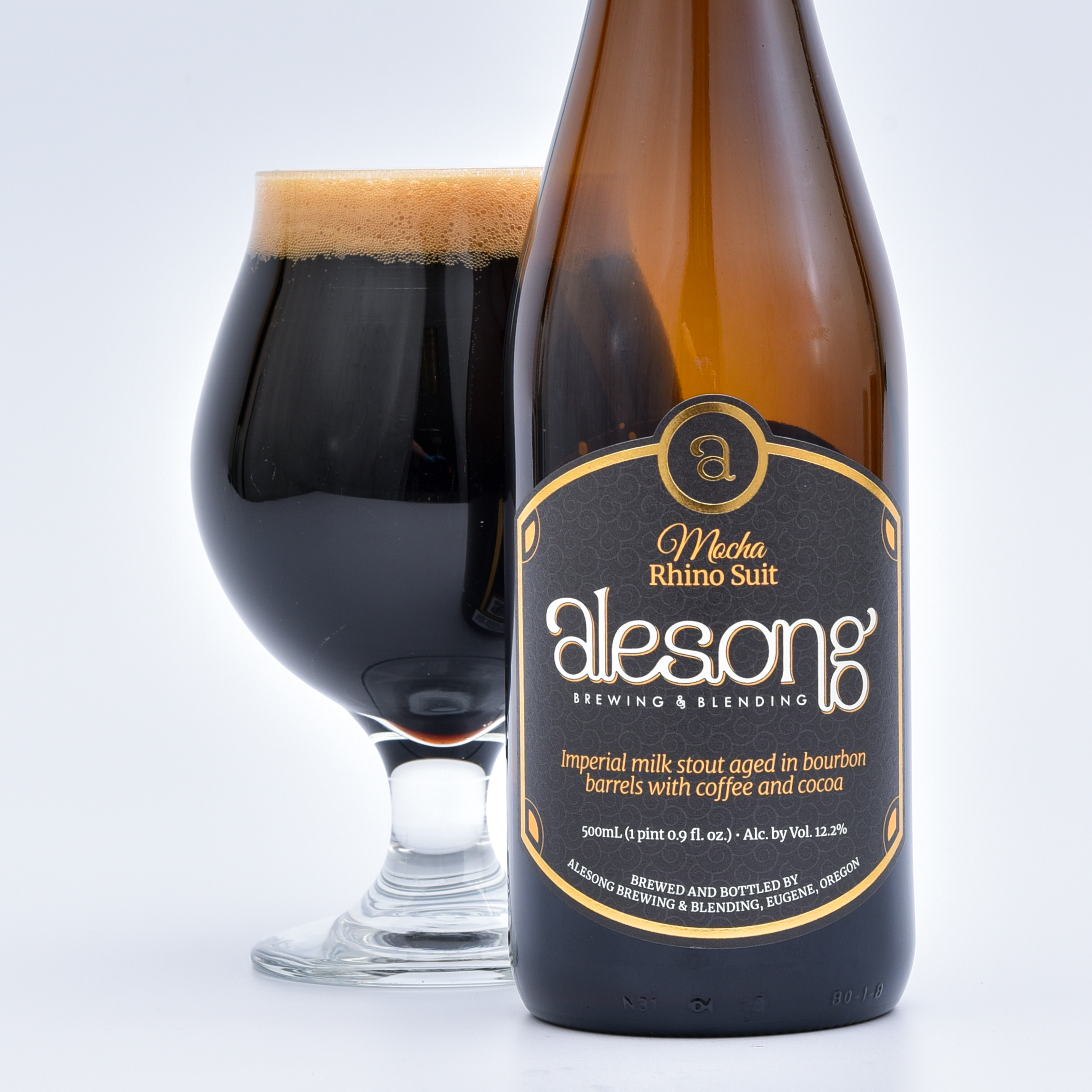 Alesong Mocha Rhino Suit Stout 500 ml Btl - Applejack