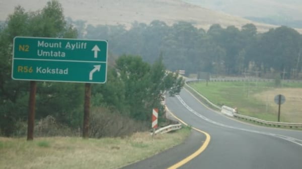 Kokstad road sign aeaxio