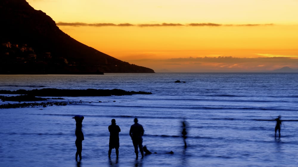 Gordons bay at sunset nicolaas weber de5qnp