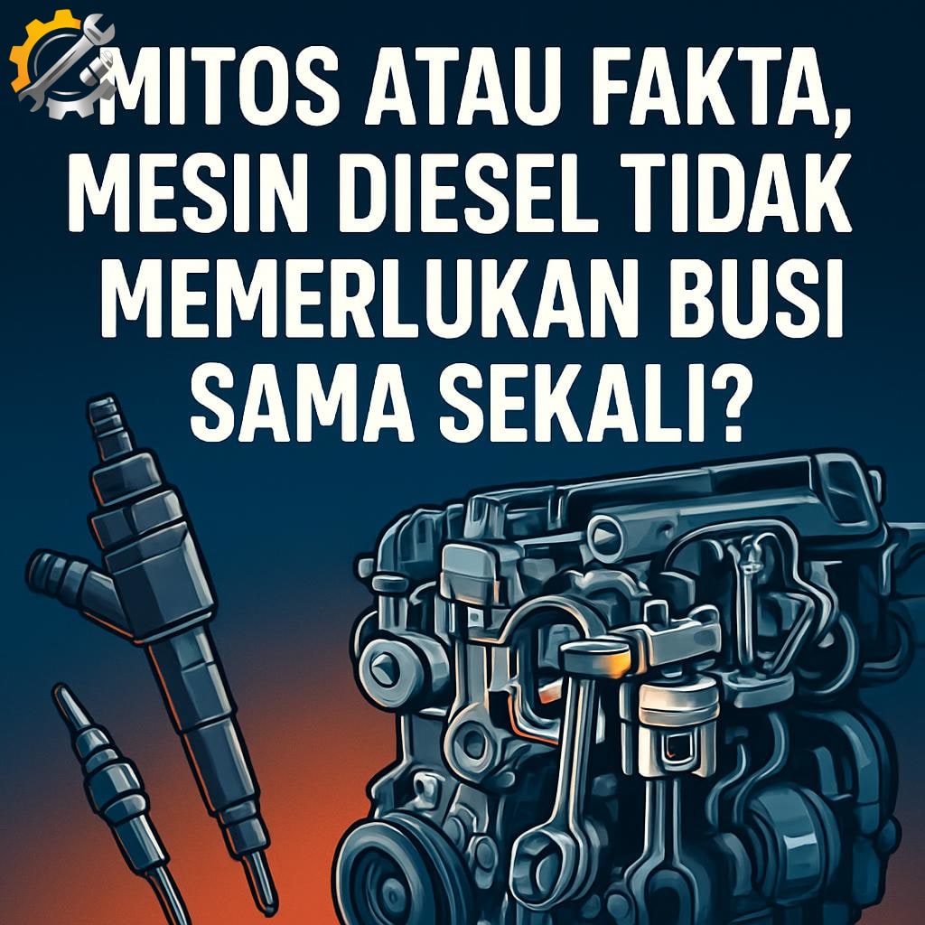 Mitos atau Fakta, Mesin Diesel Tidak Memerlukan Busi Sama Sekali?