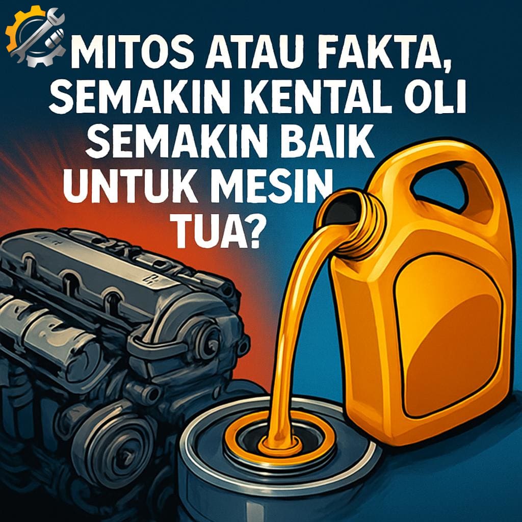 Mitos atau Fakta, Semakin Kental Oli Semakin Baik Untuk Mesin Tua?