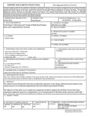 Document cover