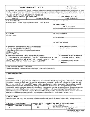 Document cover