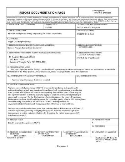 Document cover