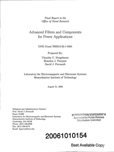 Document cover