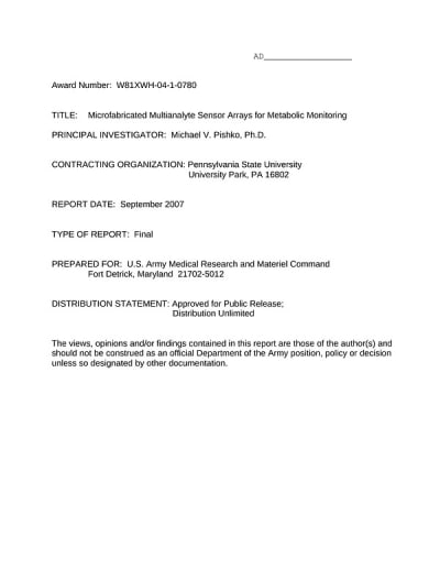 Document cover