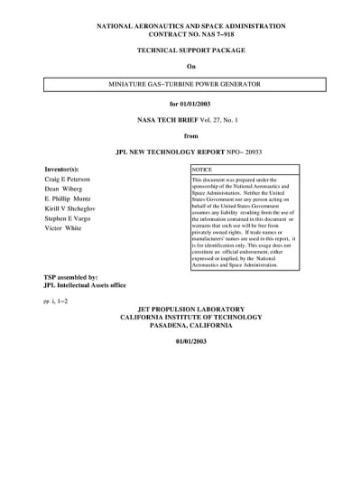 Document cover