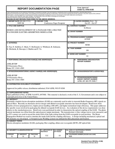 Document cover