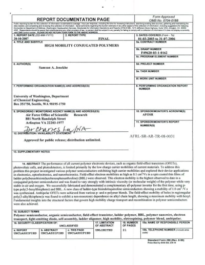 Document cover