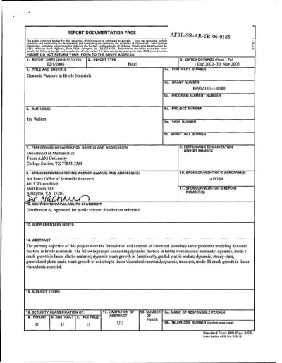 Document cover