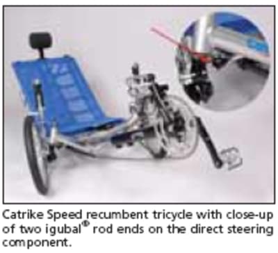 Direct Steering Component for Recumbent Tricycles Tech Briefs